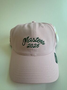 Masters Tech 2026 Pink Ladies Fit Embroidered Golf Hat.